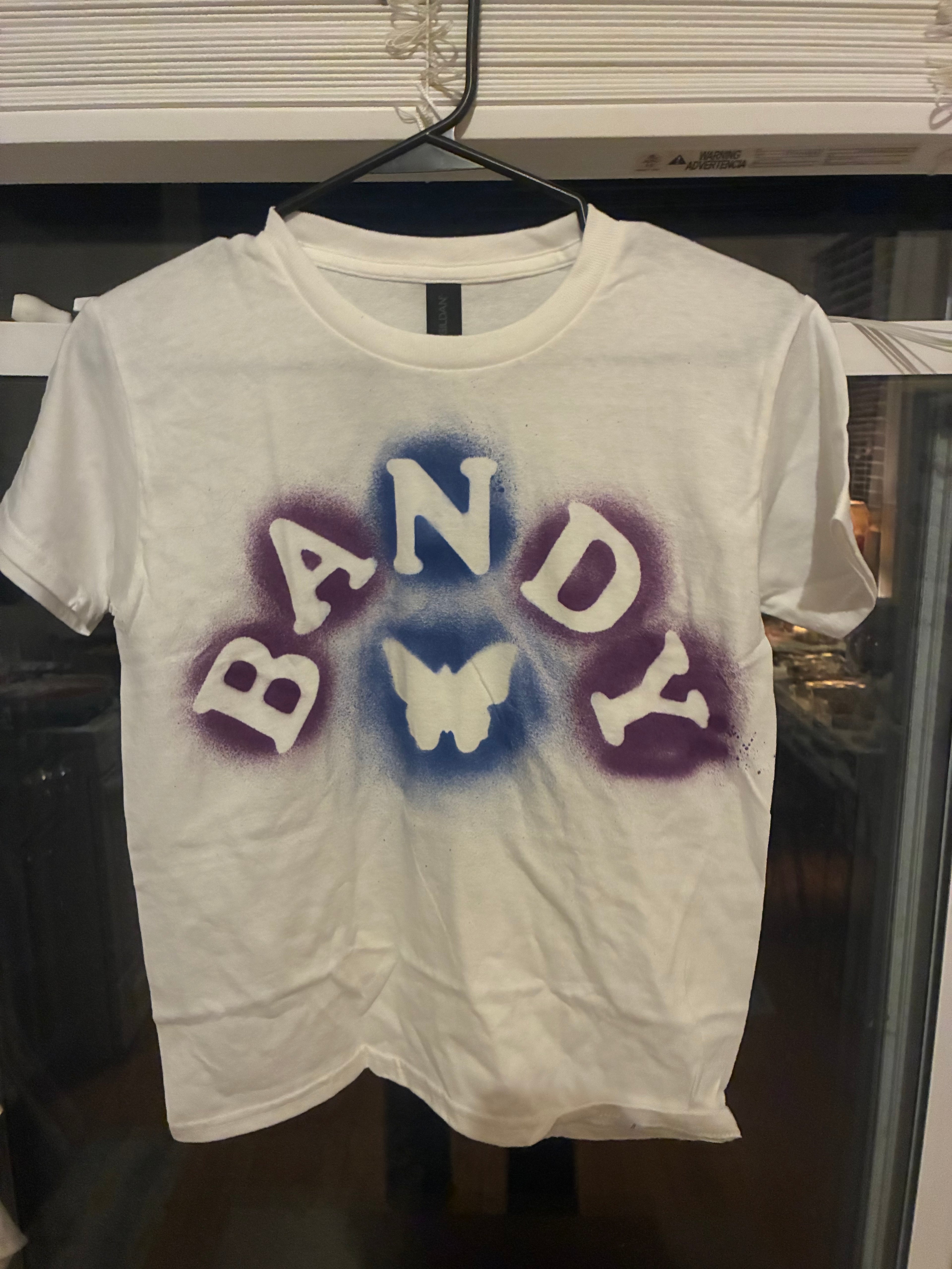 White purple blue butterfly